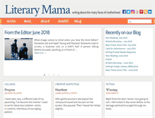 Tablet Screenshot of literarymama.com